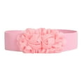 thumbnail image 2 of Dress Choice Women's Elastic Stretch Wide Rose Double-Chiffon Flower Waist Belts for Dress, 2 of 8