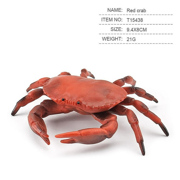 Colorful Simulation Crab Sea Animals And Small Animals Suit Model Ornaments, Usupdd 2025 Colorful Simulation Crab Sea Animals