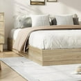 thumbnail image 4 of Queen Size Wood Platform Bed Frame,Wooden Bed Frame Without Headboard, Wood Slat Support,No Box Spring Needed, Easy Assembly, 4 of 7