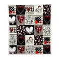 thumbnail image 2 of Kbndieu Valentines Day Decorations Throw Blanket, Soft Fluffy Fuzzy Cozy Blankets for Women Girlfriend Sweetheart Valentines Day Gifts, Lightweight Warm Flannel Blanket for Couch Bed, 30x39 inches, 2 of 6