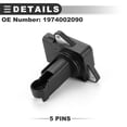 thumbnail image 4 of Unique Bargains Mass Air Flow Sensor Meter,for Subaru Outback 2005-2009,Plastic and Metal,No.1974002090,Black, 4 of 6