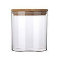thumbnail image 1 of AMERTEER Transparent Clear High Cylinder Glass Sealed Kitchen Storage Bottle Jar with Lid Organization Container, 1 of 5