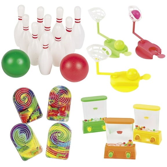 Fun Express Bulk 192 Pieces Mini Games Kit Assortment