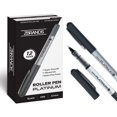 thumbnail image 1 of Platinum Roller Pens, Micro Point (0.5mm), Liquid Ink Rollerball Pen, 12-pack, (bold Blue), 1 of 5