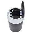 thumbnail image 4 of Cenicero para coche con doble orificio para humo, luz LED azul y tapa para exteriores, viajes, hogar y oficina. Estilo 4., 4 of 14