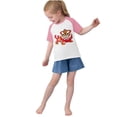 thumbnail image 4 of RXIRUCGD 2025 Vêtements d'Été pour Enfants Tout-Petits Garçons Filles Mode Mignon Col Rond Imprimé Manches Courtes Haut, 4 of 6