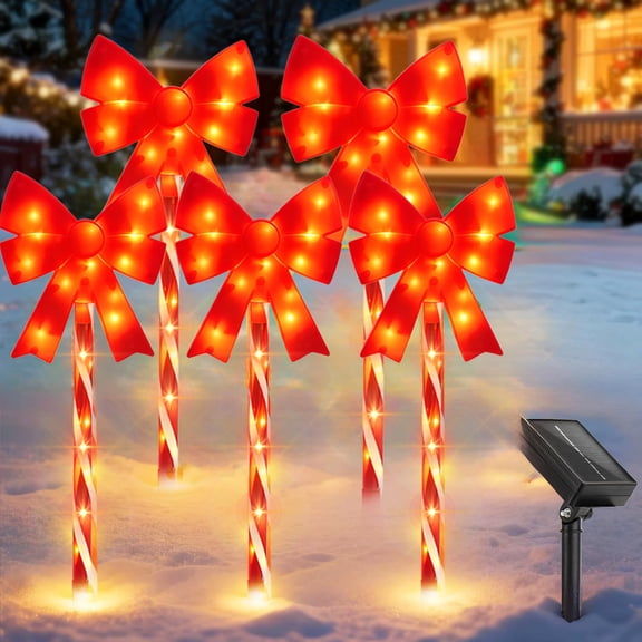 ANLTDTC Outdoor Solar Christmas IP65 Waterproof 8 Modes LED Butterfly String Lights 5 Pack