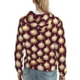 thumbnail image 7 of Daiia Golden Christmas Balls Pattern Women's Fashion Hoodies & Sweatshirts with Kangaroo Pocket Hooded Sweatshirt with Eye-catching Drawstrings-XX-Large, 7 of 7