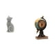 thumbnail image 1 of Figura de escritorio,Estatua de gato,linda estantería,escritorio,decoración del hogar,Figura de escritorio,Reloj de mesa con forma de globo terráqueo para decoración de oficina y, 1 of 8