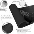 thumbnail image 6 of Japanese Sea Wave Mouse Pad XXL Extended Anime Black Gaming Mousepad Large Size Full Desktop Desk Pads Contour Lines Computer Mouse Mat Non-Slip Rubber Base(Size:31.5x11.8in), 6 of 6