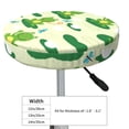 thumbnail image 4 of Goofa Cute Frog1 Printed Stool Covers Round, Waterproof Round Bar Stool Covers Anti-Slip Round Bar Stool Seat Cover with Elastic Bands Durable-14 inch, 4 of 7
