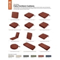 thumbnail image 3 of Classic Accessories 21"x19"x3" Red Patio Cushion Slipcover, Montlake, 3 of 17
