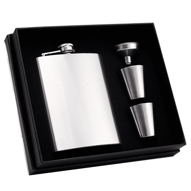 Hervidor pequeño portátil de galvanoplastia de acero inoxidable para exteriores - Color natural - Juego de 2 tazas y 1 cubo Vhermosa