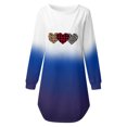 thumbnail image 4 of Pompotops Robe Décontractée d'Automne à Manches Longues Imprimée Tournesol pour Femmes, Épaules Dénudées, Saint-Valentin, 4 of 5