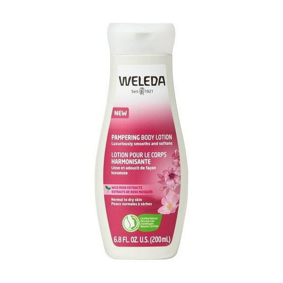 Weleda Pampering Body Lotion, Wild Rose Extracts, 6.8 fl oz (200 ml)