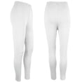 thumbnail image 4 of Audhol Yoga Pants Women! Womens Daily Solid Yoga Pants Elastic Mid Waist Workout Pants Casual Sport Trousers Leggings Leggings for Women White S, 4 of 4