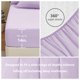 thumbnail image 4 of Juego de edredón CozyLux, color morado claro, tamaño king, 7 piezas, 4 of 8