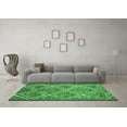 thumbnail image 3 of Ahgly Company Indoor Rectangle Abstract Emerald Green Contemporary Area Rugs, 2' x 5', 3 of 4
