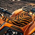 thumbnail image 3 of Binienty Tiger Print ATV Seat Cover Water Resistance ATV Seat Cushion Cover Compatible with Sportsman,Rancher,Foreman,Scrambler, 3 of 7