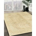 thumbnail image 2 of Ahgly Company Indoor Square Abstract Brown Gold Abstract Area Rugs, 4' Square, 2 of 6