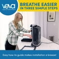 thumbnail image 4 of Veva Carbon Hepa Filter Portable Air Purifier, White, 4 of 7