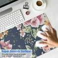 thumbnail image 4 of Blue Bottom Flowers Desk Mouse Pad Pad Mouse Waterproof Non Slip for Office Home Work Gaming Desktop Tables Gaming Rubber Base Mousepad with Stitched Edges 35.4x15.7inches, 4 of 7