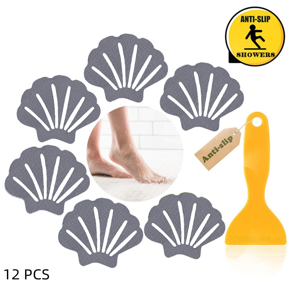 Bathtub AntiSlip Stickers, NonSlip Bathtub Sticker, 12 Pieces Shell