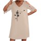 thumbnail image 1 of Vestidos de manga corta con hombros descubiertos y encaje con cuello en V estampado sexy de verano para mujer Fridja bnh5391, 1 of 8