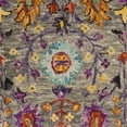 thumbnail image 5 of SAFAVIEH Blossom Hamilton Floral Wool Fringed Area Rug, Grey/Multi, 4' x 6', 5 of 5