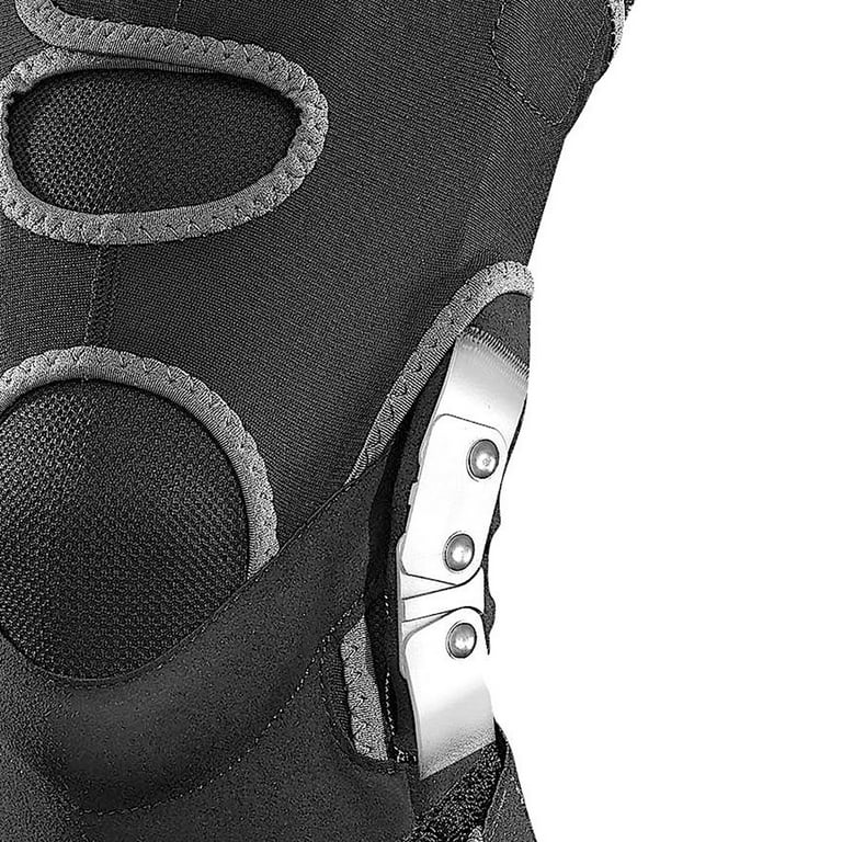Ginocchiera Mueller Hg80 Con Cerniere | Taglia Large, Nera, Sistema Antiscivolo, Massima Protezione