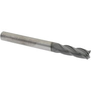 SGS 93309 Square End Mill: 1/4" Dia, 3/4" LOC, 1/4" Shank, 2-1/2" OAL, 4 Flutes