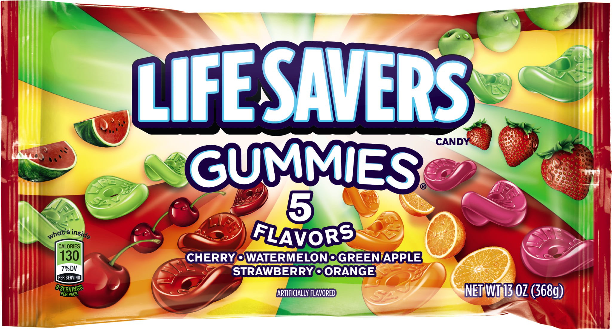 Life Savers 5 Assorted Flavors Gummy Candy 13 Oz 3 Pack Walmart Com Walmart Com