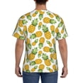 thumbnail image 3 of Bixox Men's Pineapple Printed Short Sleeve Skinny Athletic T-Shirt, 3 of 6