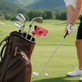 thumbnail image 7 of Haosy Beautiful Cherry Golf Mallet Putter Cover Strong Magnetic Leather Golf Club Headcover Closure, 7 of 7