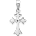 thumbnail image 4 of Sterling Silver Rhodium-Plated Cz Cross Pendant (25 X 11) Made In China qc3358, 4 of 5