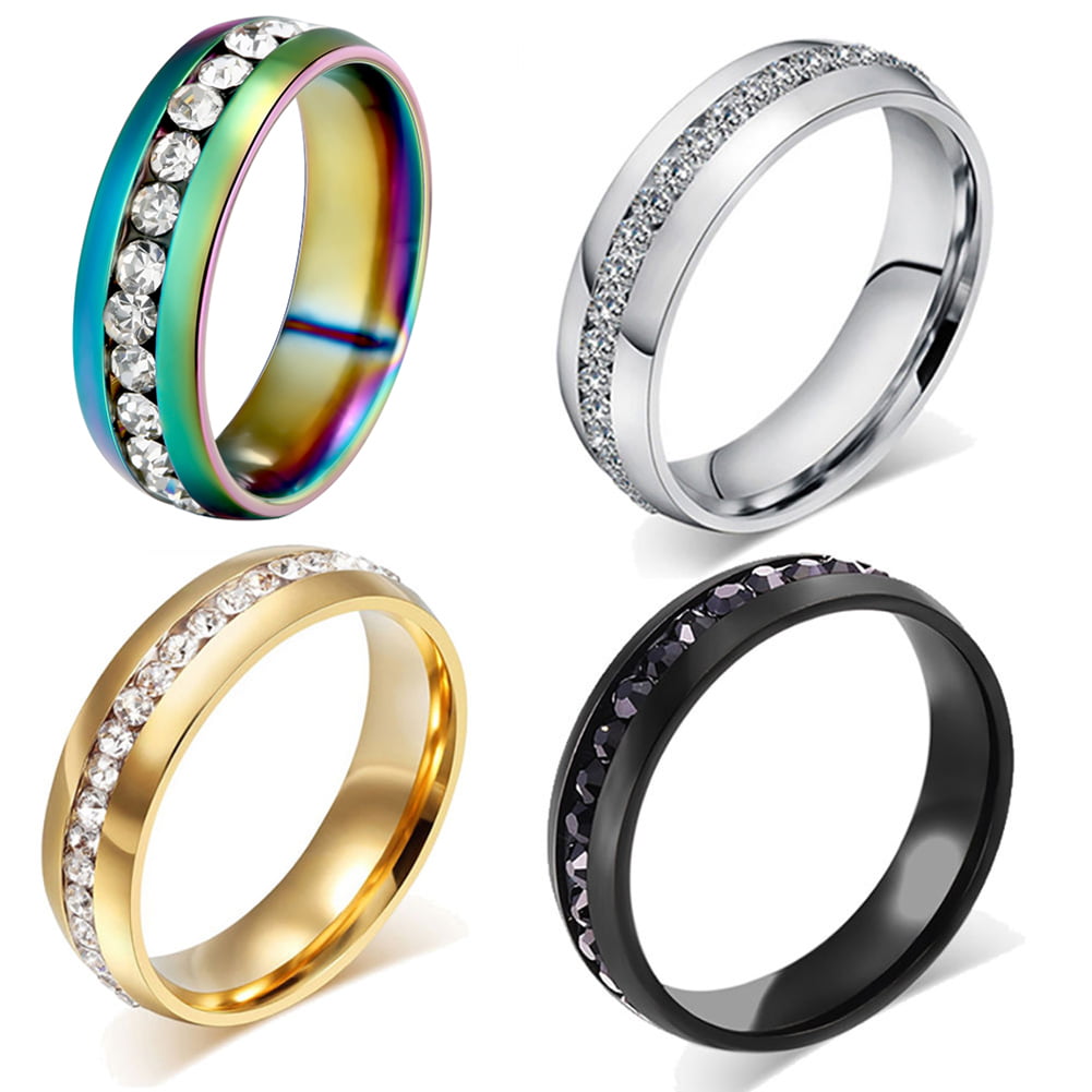 Tungsten Wedding Band Ring Men's & Women's Jewelry Titanium Color Hot Size 6-13 