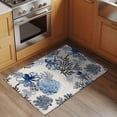 thumbnail image 3 of Summer Marine Life Washable Small Entryway Area Rugs 2'x3', Ocean Watercolor Octopus Coastal Coral Vintage Low Pile Throw Rug Non-Slip Sturdy Edge Binding Carpet for Front Door Floor Room Entry, 3 of 9