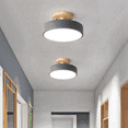 thumbnail image 2 of Green Ceiling Lights Modern LED Nordic Wood Lighting Fixture Indoor Luminaire Kitchen Living Bedroom Bathroom, 2 of 7