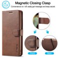 thumbnail image 5 of Allytech Flip Case for Galaxy S21 Ultra, Premium PU Leather Wallet Case Classic Design with Card Slot and Magnetic Closure Folio Fold Stand Cover Case for Samsung Galaxy S21 Ultra 5G, Brown, 5 of 7