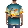 thumbnail image 3 of Kdxio Men'S Hawaiian Shirt For Men Short Sleeve Shirt Summer Funny Retro Car Summer Casual Holiday Beach Button Down T-Shirts, 3 of 5