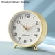 thumbnail image 4 of Reloj simple, reloj despertador de lujo, reloj de escritorio de metal esmerilado silencioso para estudiantes Adepaton BST3004052-5, 4 of 6