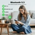 Wireless Portable Speaker,IPX7 Waterproof Bluetooth Speaker, Stereo Sound with Bass, TWS Pairing, Built-in Mic, 16H Playtime for Home, Outdoor,Camping - Black
