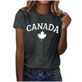 thumbnail image 2 of Ounisa Womens Short Sleeve T Shirts Crew Neck All Over Print Casual Loose Fit Soft Comfy Spring Summer Daily Wear Basic Tops S-3XL, 2 of 5