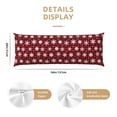 thumbnail image 3 of Fotbe Snowflake red plaid Funda para Almohada Corporal con Diseño, Funda de Microfibra Ultrasuave de 20x54 Pulgadas, Ropa de Cama Elegante, 3 of 7