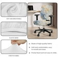 thumbnail image 3 of SCRAWLGOD Abstract Watercolor Anti-Slip Computer Chair Cover with Arm Rest Slipcovers Comfortable Desk Chair Seat Protector Stain Resistant Boss Chair Covers, 4 Pieces, 3 of 7
