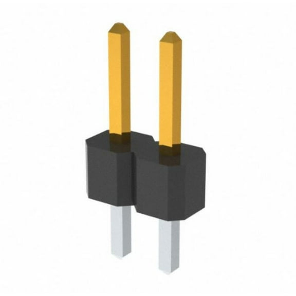 Pack of 4 PBC02SAAN Connector Header Through Hole 2 position 0.100 (2.54mm) : RoHS