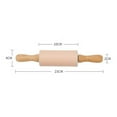 thumbnail image 7 of Visland Small Silicone Rolling Pin 10” Non-stick Silicone Rolling Pin, Sturdy Handles, 7 of 7