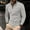 Gray, variant on Zylanna Men's Long Sleeve Polo Shirts with Chest Pocket, Solid Slim Fit Spring Fall Turndown Collar Casual Pullover Tops for Man Beige