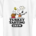 thumbnail image 3 of Peanuts - Turkey Tasting Crew - Women's Short Sleeve Graphic T-Shirt, 3 of 6