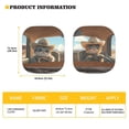 thumbnail image 5 of KUIFORTI Car Windshield Sun Shade Cute Cat Car Window Shades , 2 Pieces Car Window Shade Front Windshield Cover for Sun, Heat and UV Rays, 5 of 5